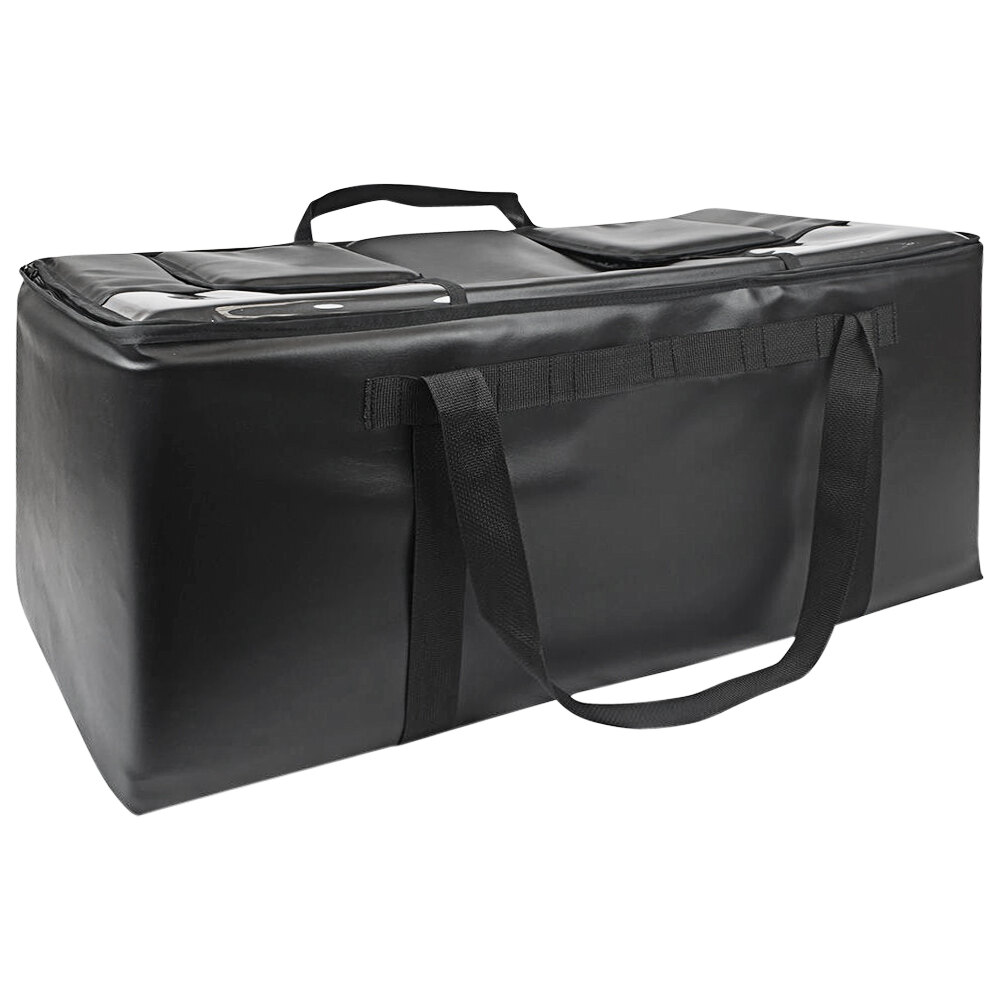 Sterno School Nutrition Black Premium Insulated Double Milk Crate 