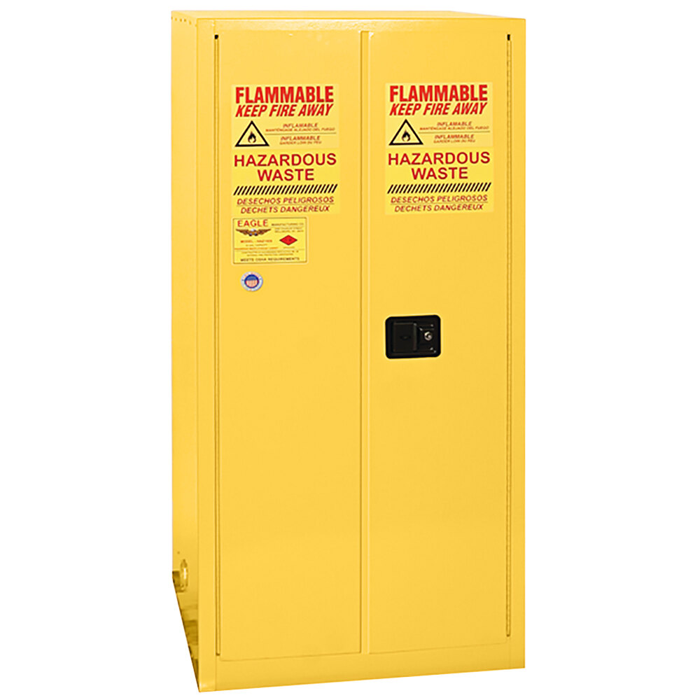 Eagle Manufacturing HAZ2610X Yellow Vertical HazMat Safety with