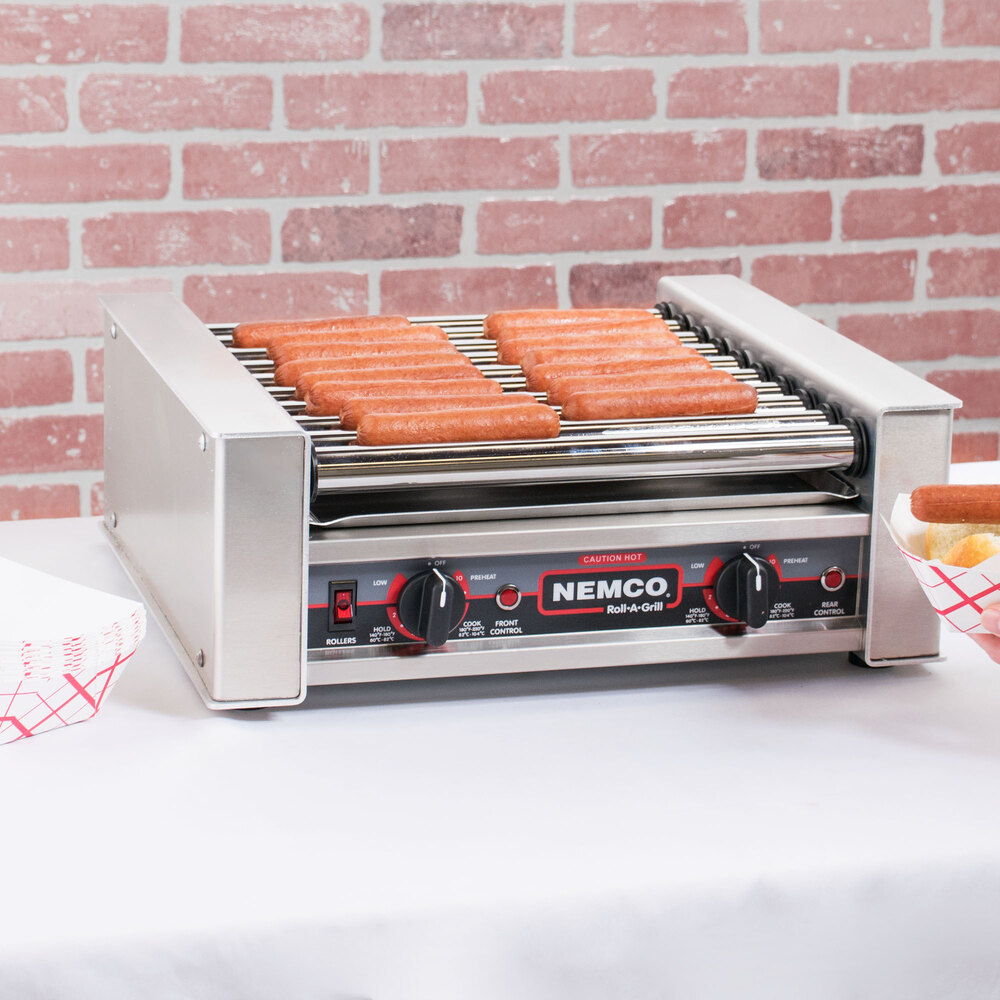 Nemco 8018220 Hot Dog Roller Grill 18 Hot Dog Capacity (220V)