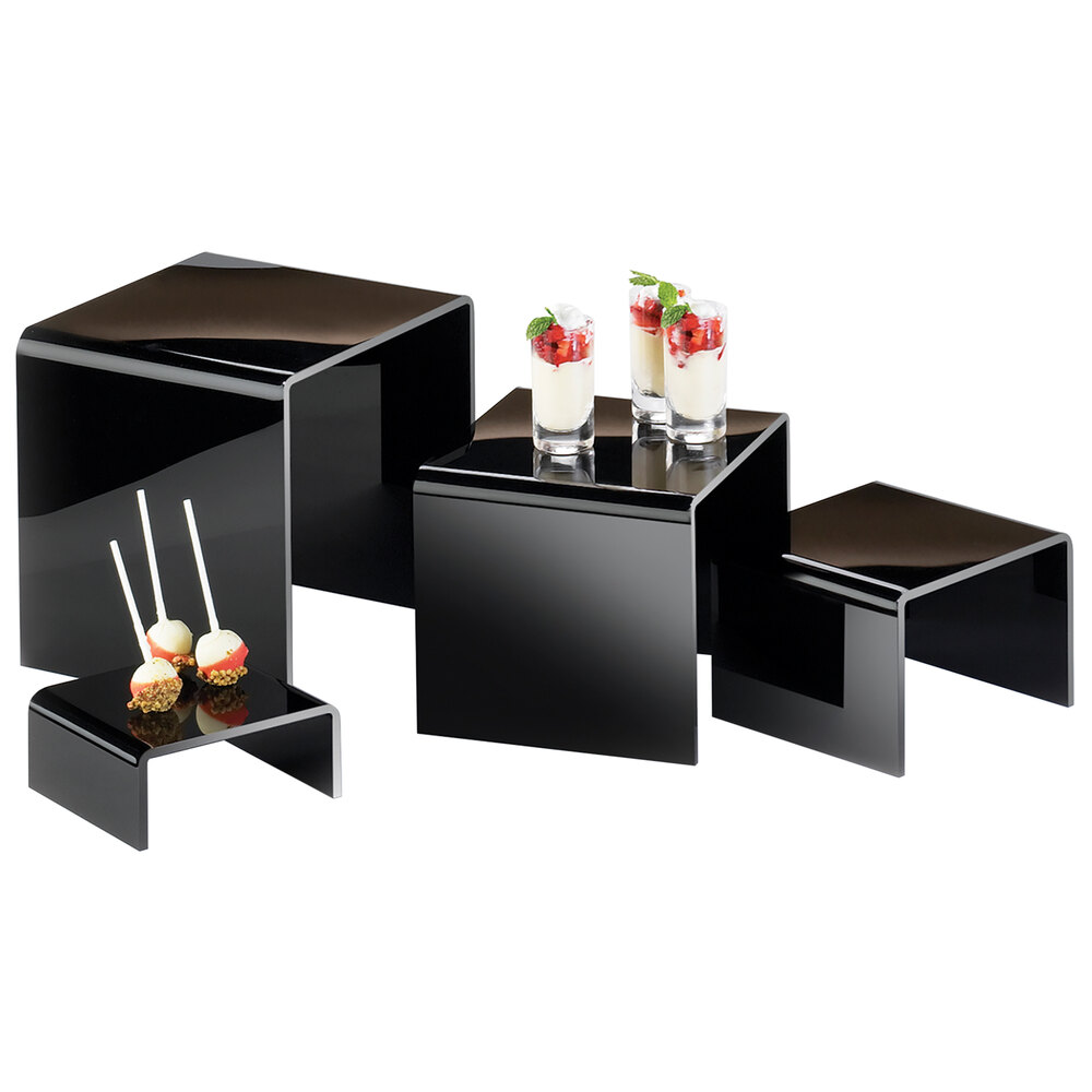 CalMil 237 Black Acrylic Nesting Riser Set