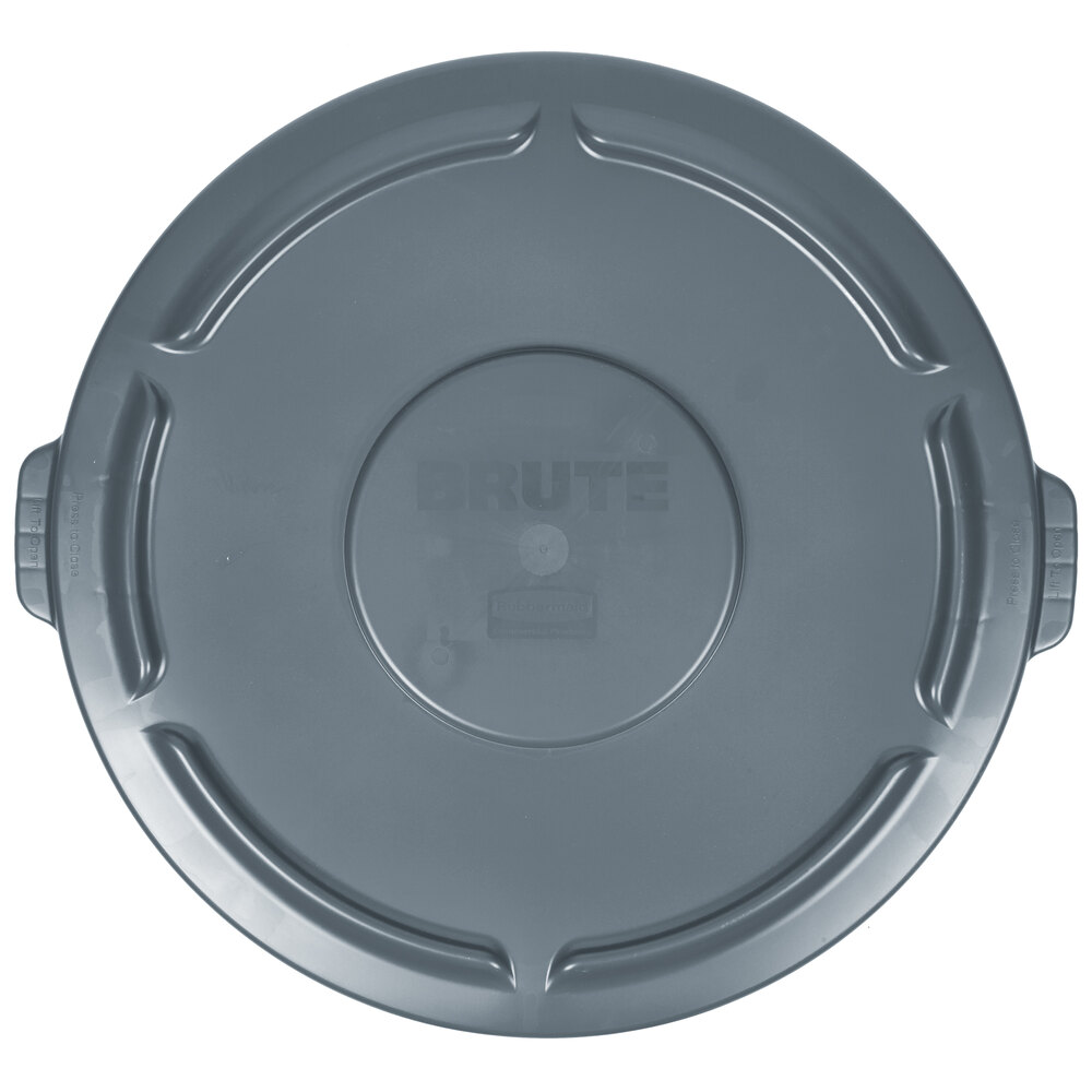 Rubbermaid FG265400GRAY BRUTE Gray 55 Gallon Round Trash Can Lid