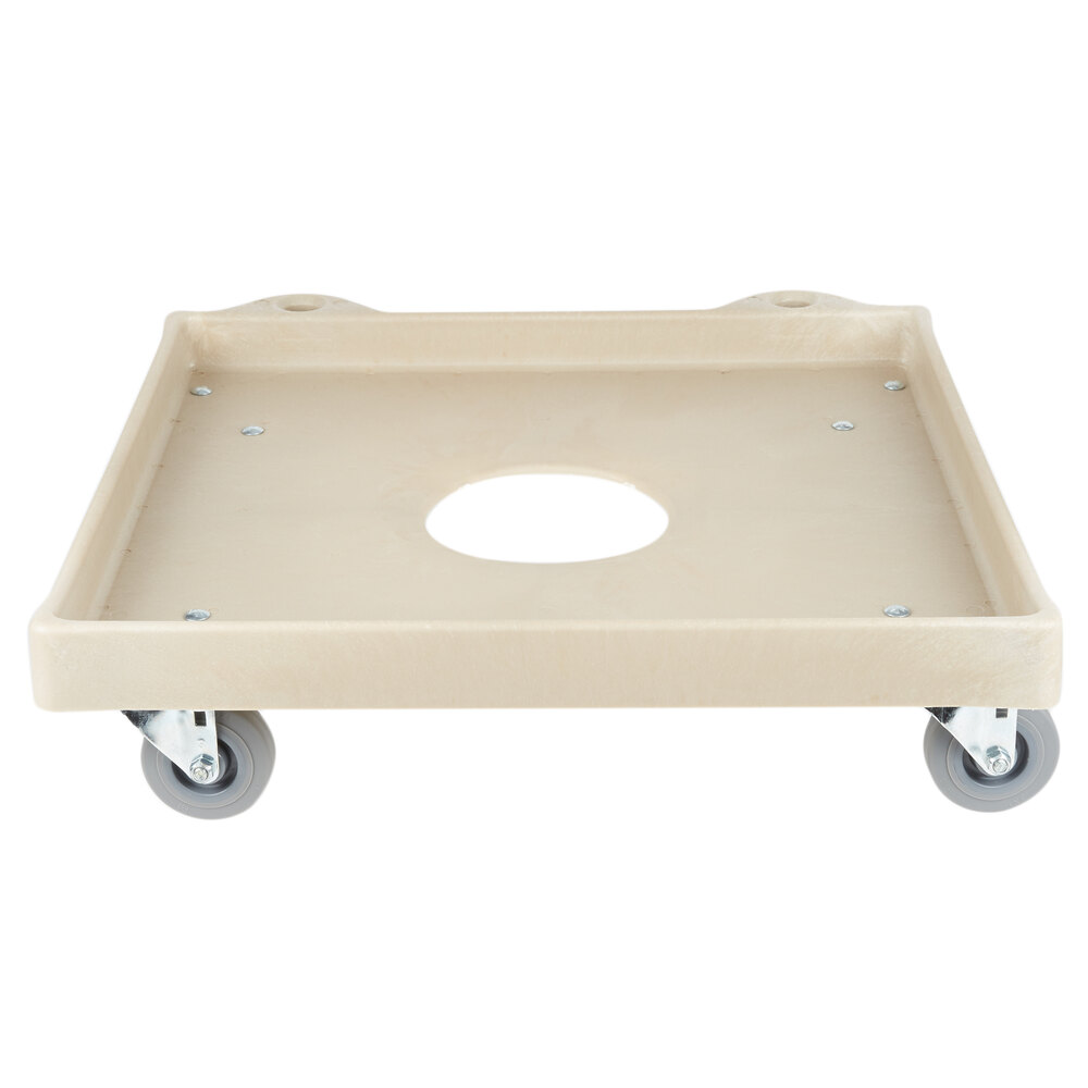 Vollrath 52290 Signature Tan Plastic Rack Dolly Base (No Handle) 20