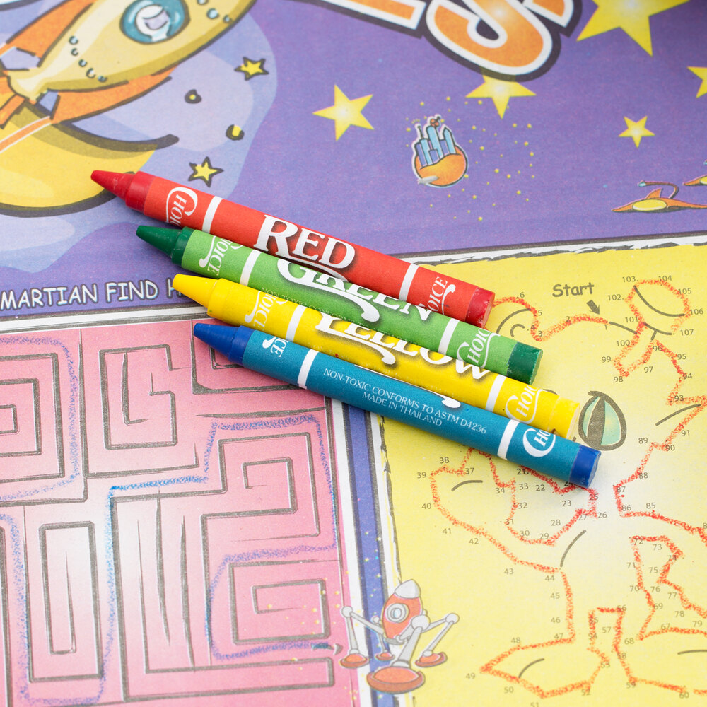 Choice 4 Pack Kids Restaurant Crayons 100/Pack