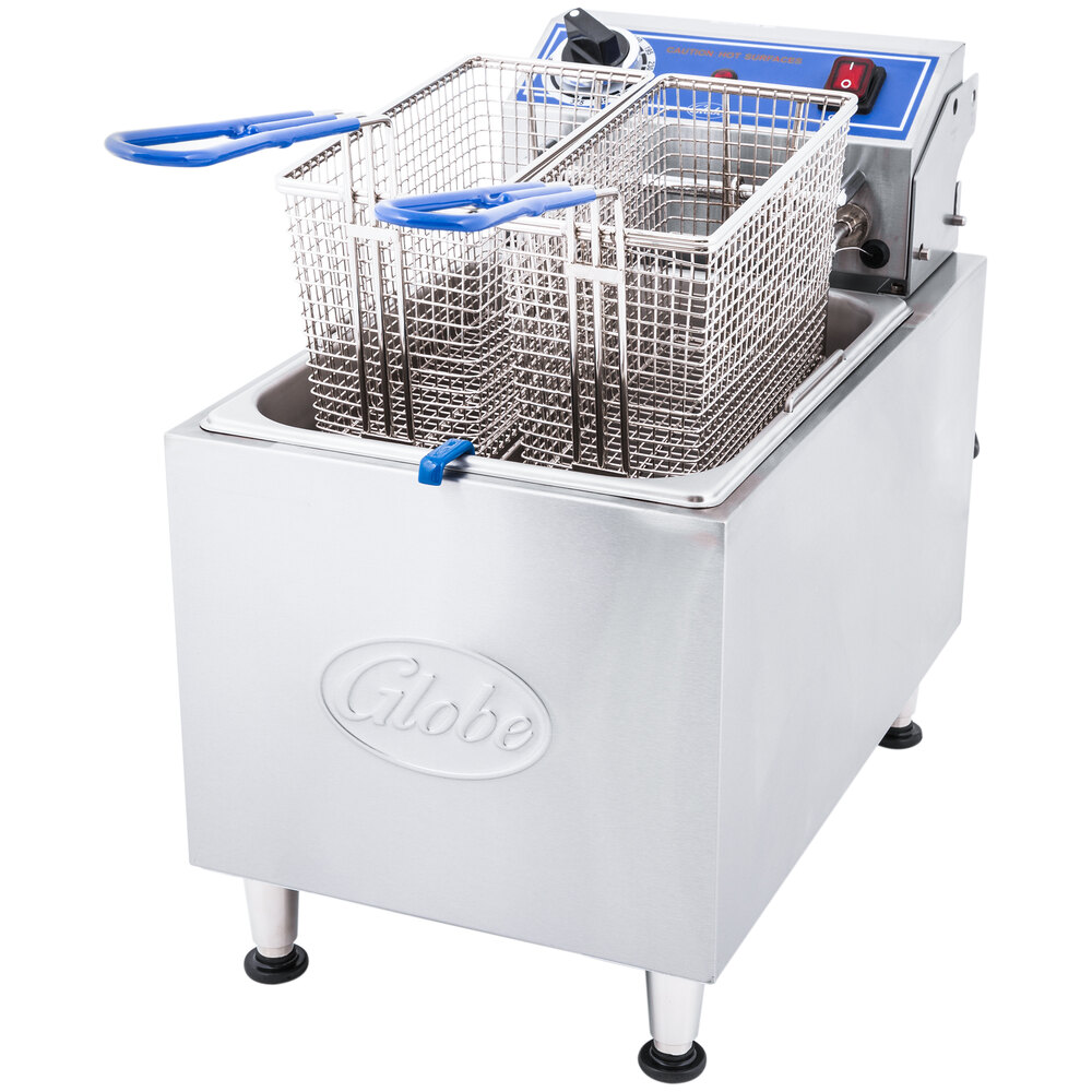 Globe PF16E 16 lb. Electric Countertop Fryer
