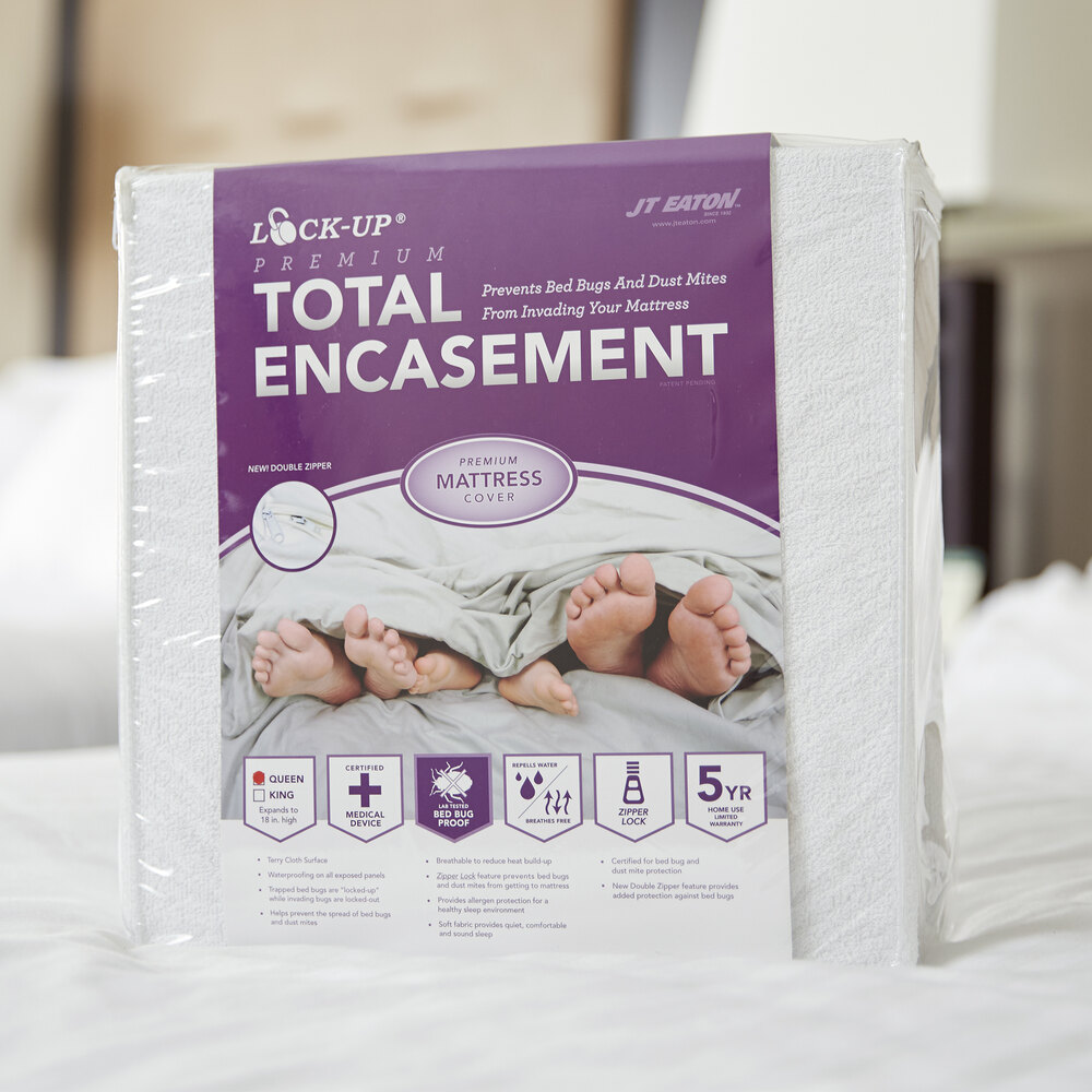 JT Eaton 81QUENC Premium Queen Size Bed Bug Proof Mattress Cover