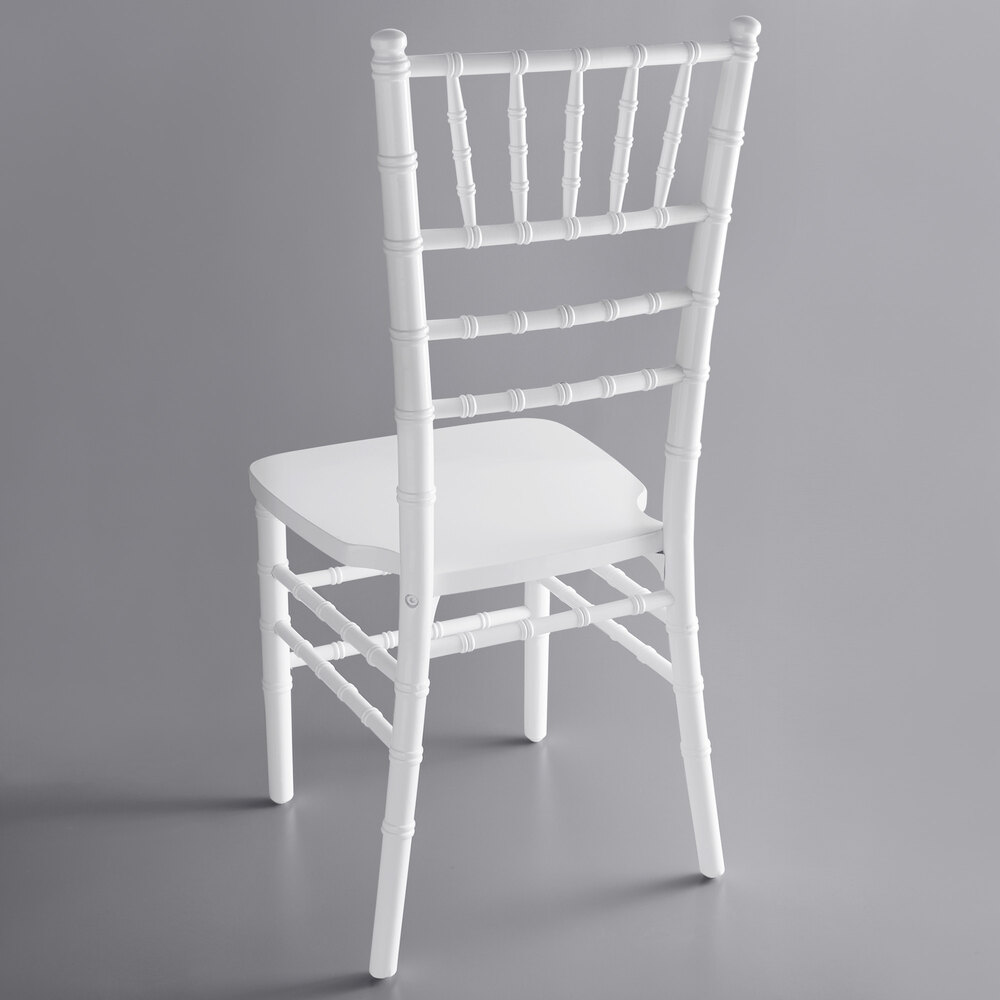 White Chiavari Chairs: Wholesale at WebstaurantStore