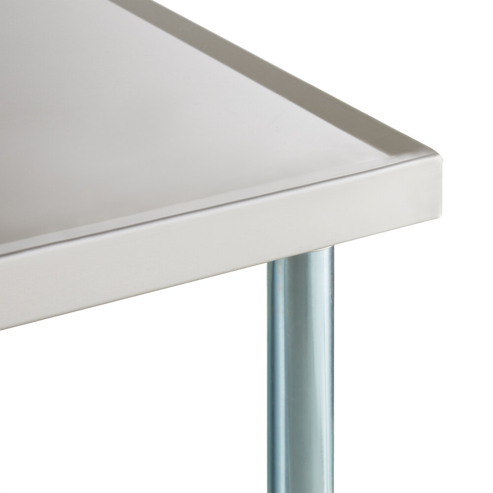 Regency 24" x 24" 18Gauge Stainless Steel Mixer Table with Galvanized