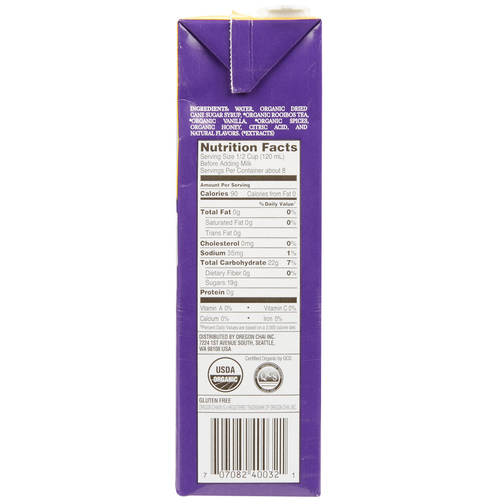 Oregon Chai CaffeineFree Original Chai Concentrate 32 oz.