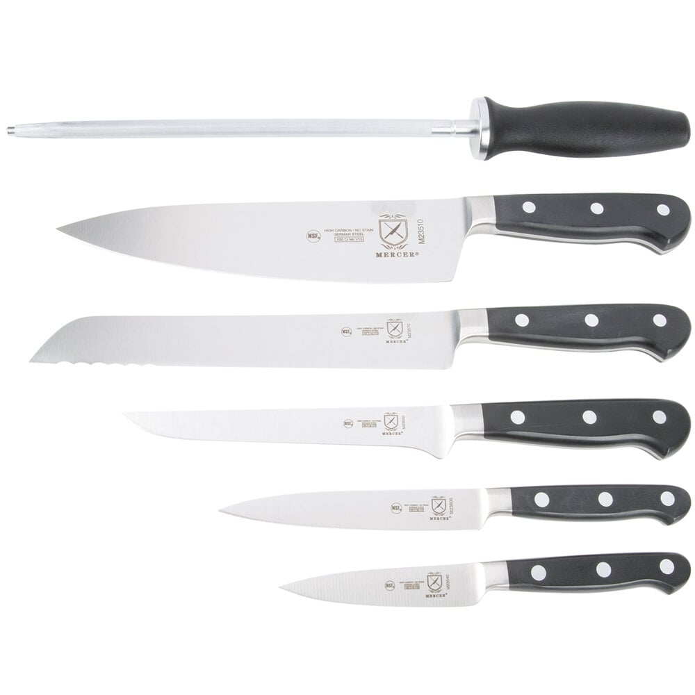 Mercer Culinary M21850 7 Piece Renaissance Forged Knife Set