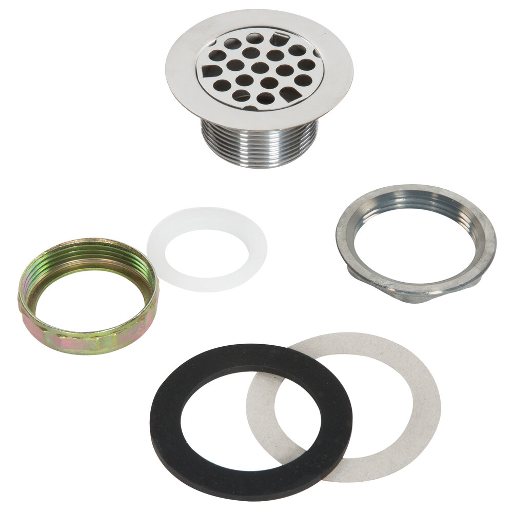 Advance Tabco K63 2" Drain Assembly with Strainer Plate 1 1/2" IPS