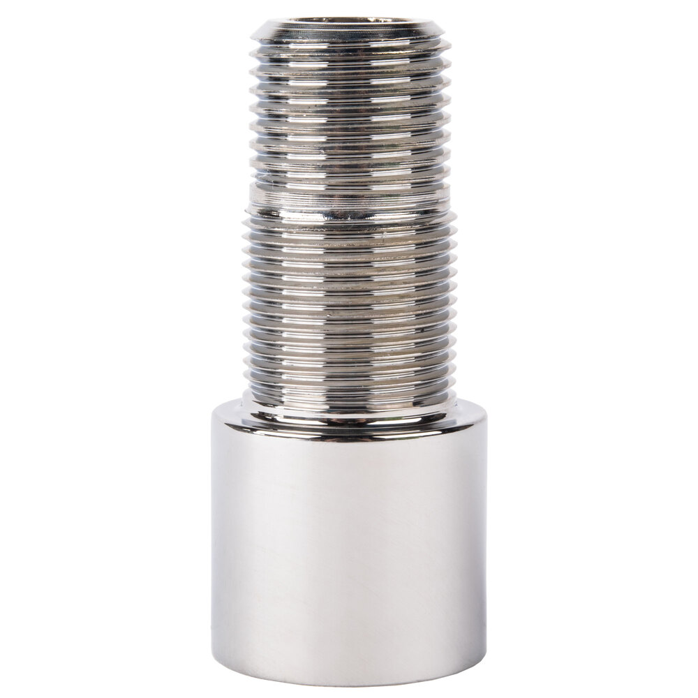 T&S 00533940 Chrome Plated Nipple Extension for B0715 Single Sink Faucet