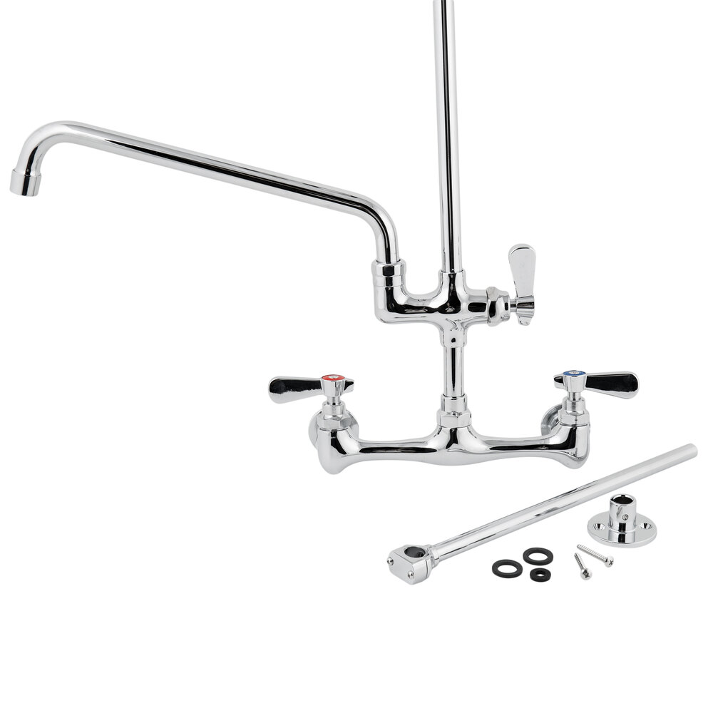 Regency 1.42 GPM WallMounted PreRinse Assembly with 8" Centers and 12