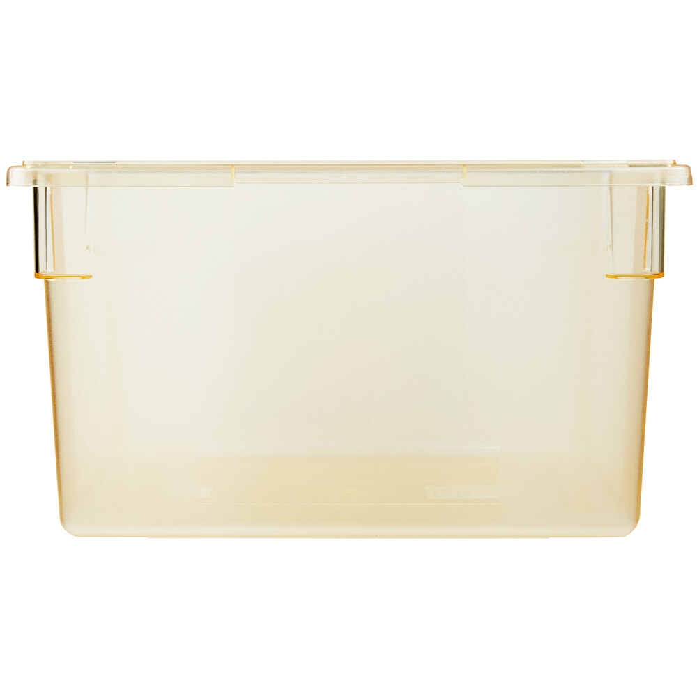 Carlisle 10624C22 StorPlus Yellow Food Storage Box 26" x 18" x 15"