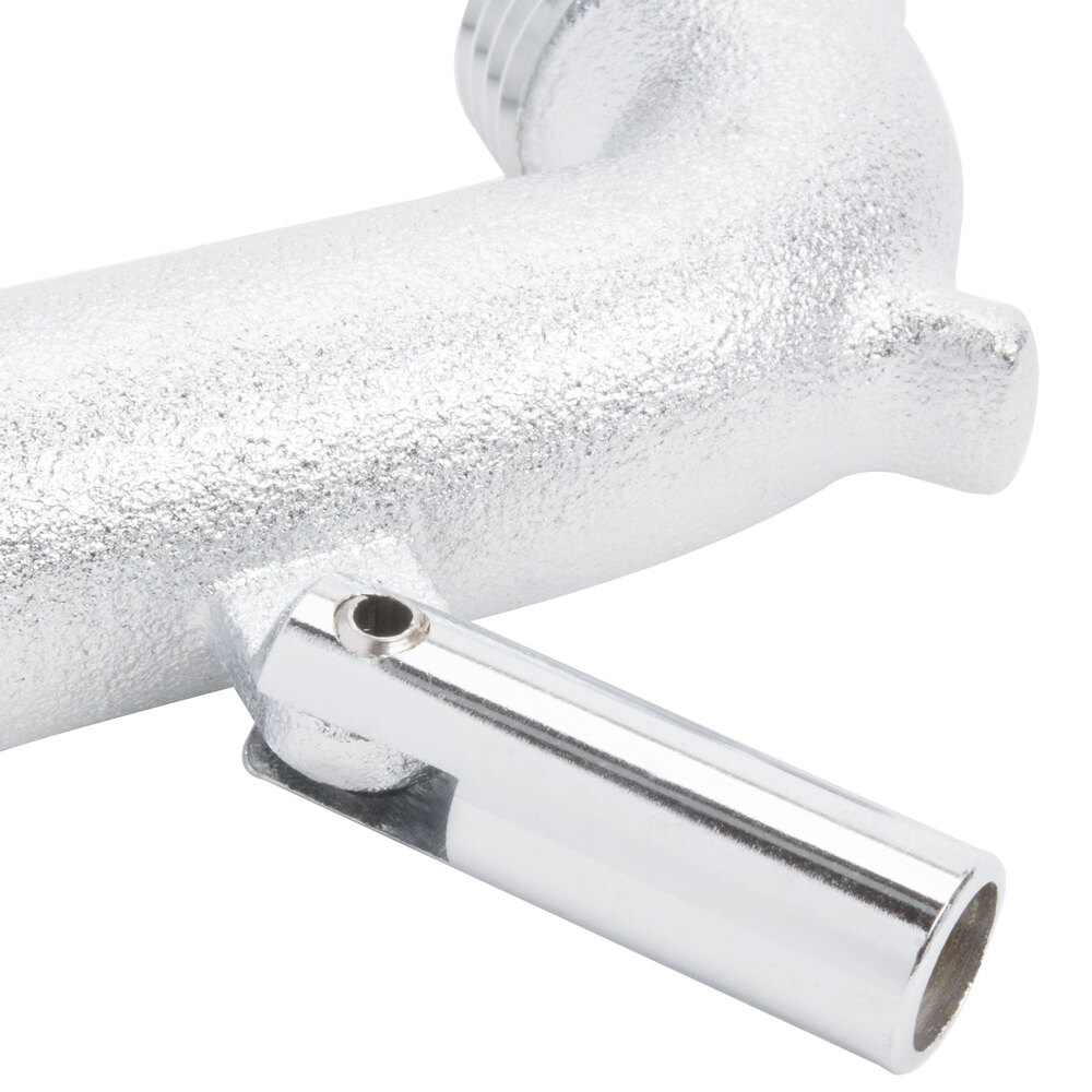 T&S 01645040 Polished Chrome Spout Assembly with Lower Support Clevis