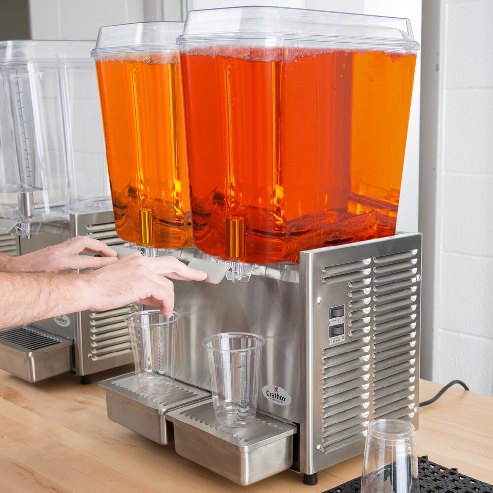 Crathco D253 Classic Bubbler Series Double 5 Gallon Bowl Stainless