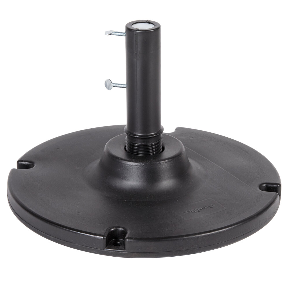 Grosfillex US600617 35 lb. Black Umbrella Base for Table Use