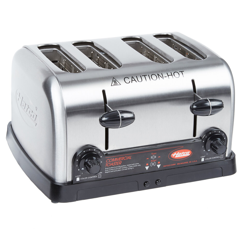 Hatco TPT240 4 Slice Commercial Toaster 1 1/4" Slots, 240V