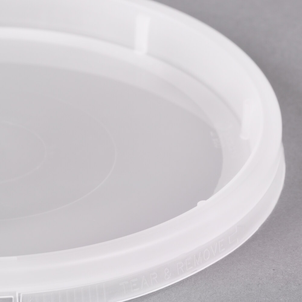 Pactiv/Newspring DELItainer TL500Y Translucent Tamper Resistant Lid