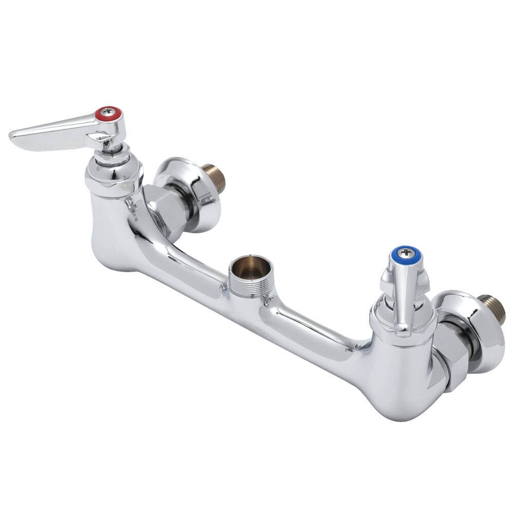 T&S B-0230-EELN Wall Mounted Pantry Faucet Base With 8" Centers And EE ...