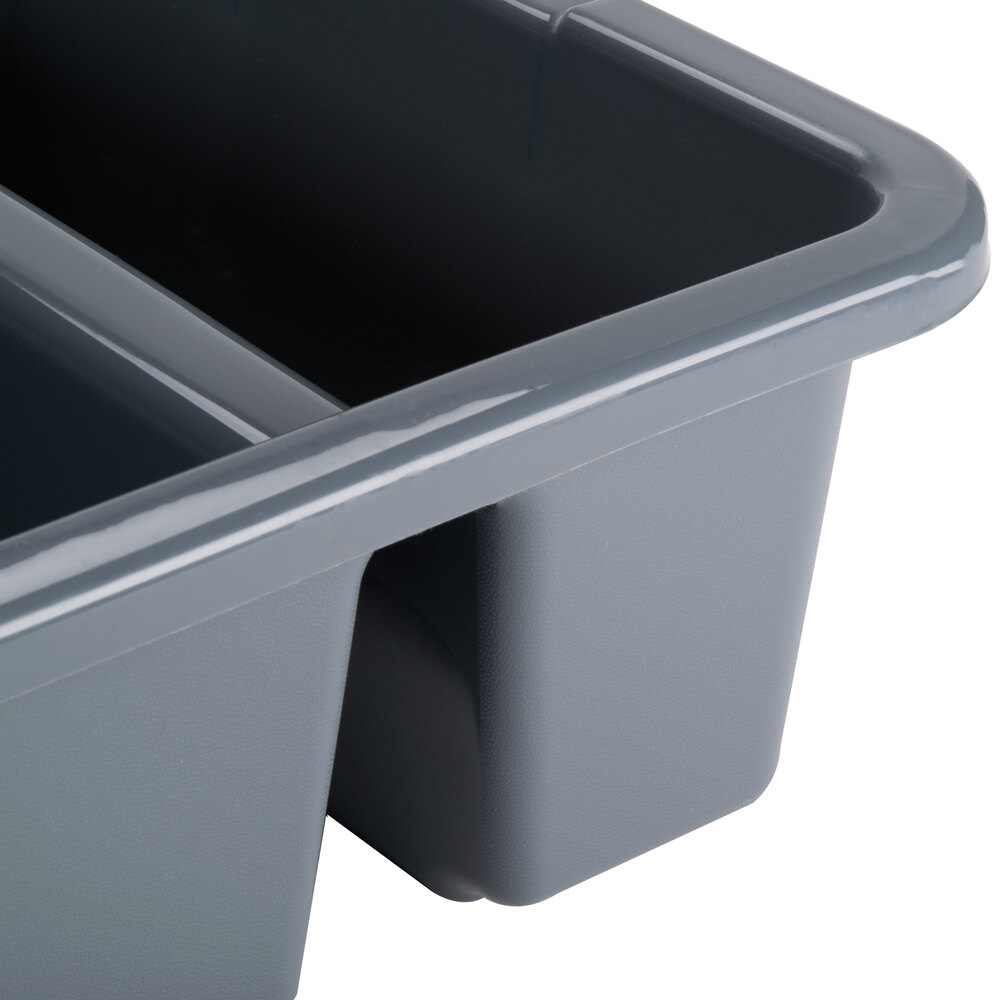 Tablecraft 1547G 21" x 17" x 7" Gray Heavy Duty Polyethylene Plastic