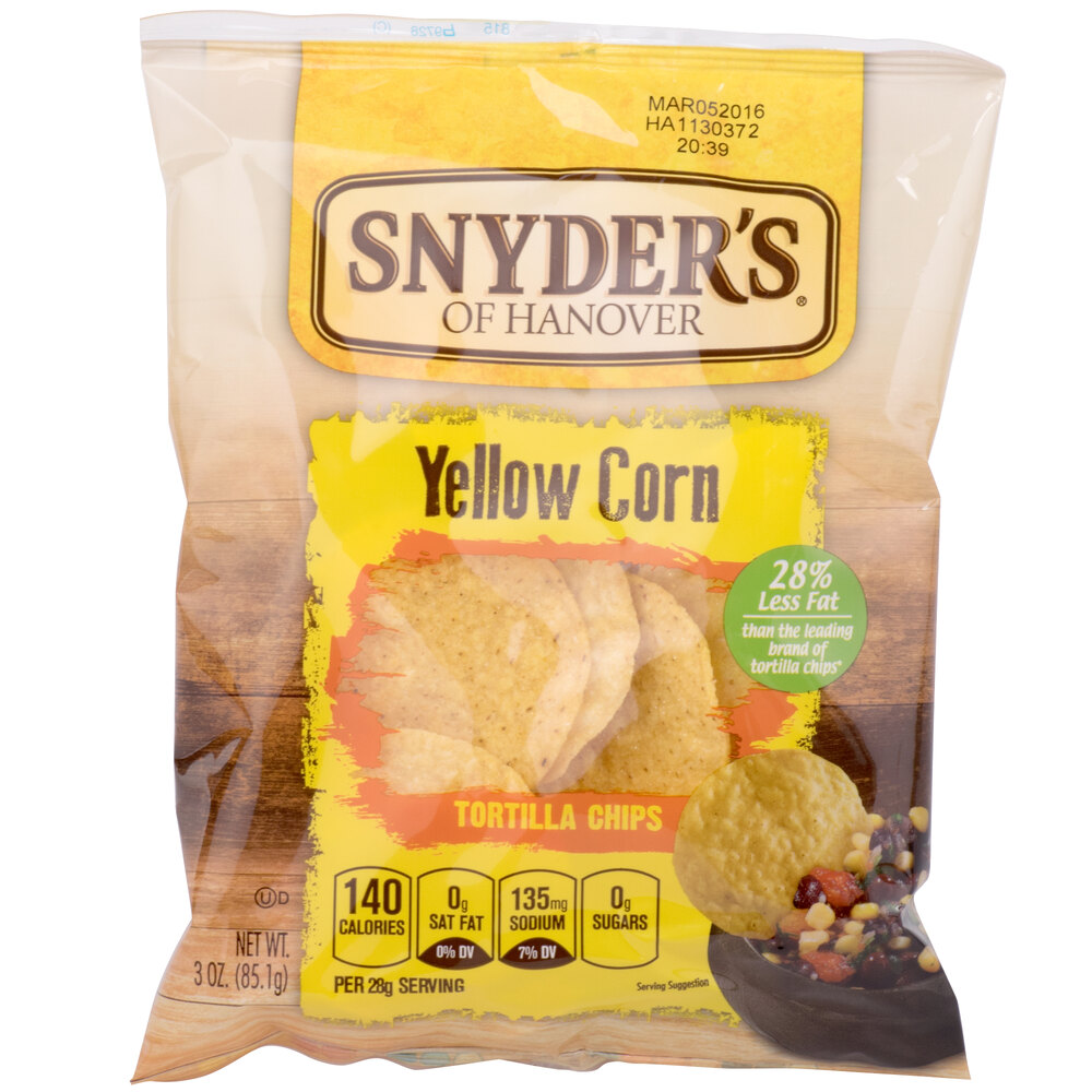 Snyder's of Hanover 3 oz. Portion Pack Nacho Chips 48/Case
