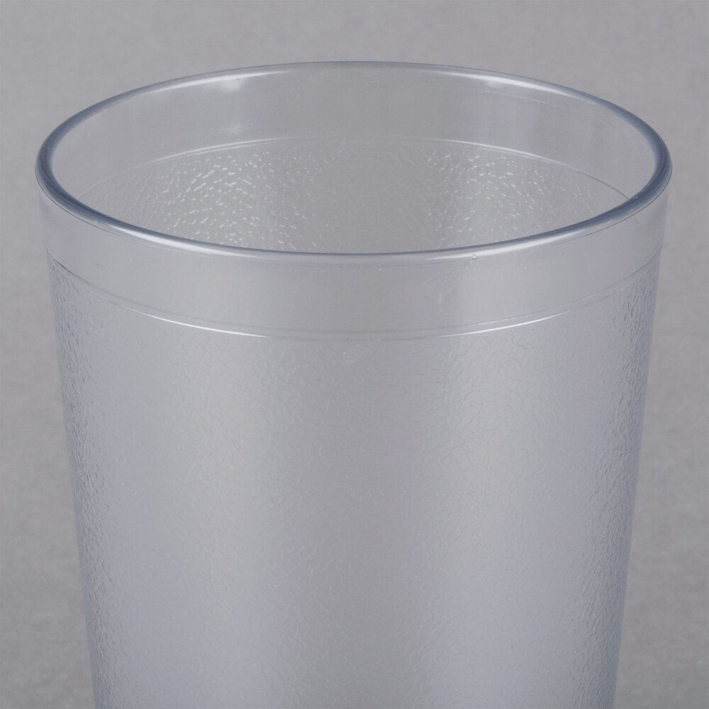 Carlisle 522407 24 oz. Clear SAN Plastic Stackable Tumbler 72/Case