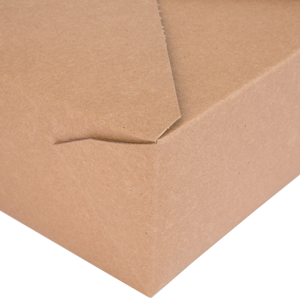 BioPlusEarth 04BPEARTHM 8" x 6" x 3 1/2" Kraft Microwavable Paper 4