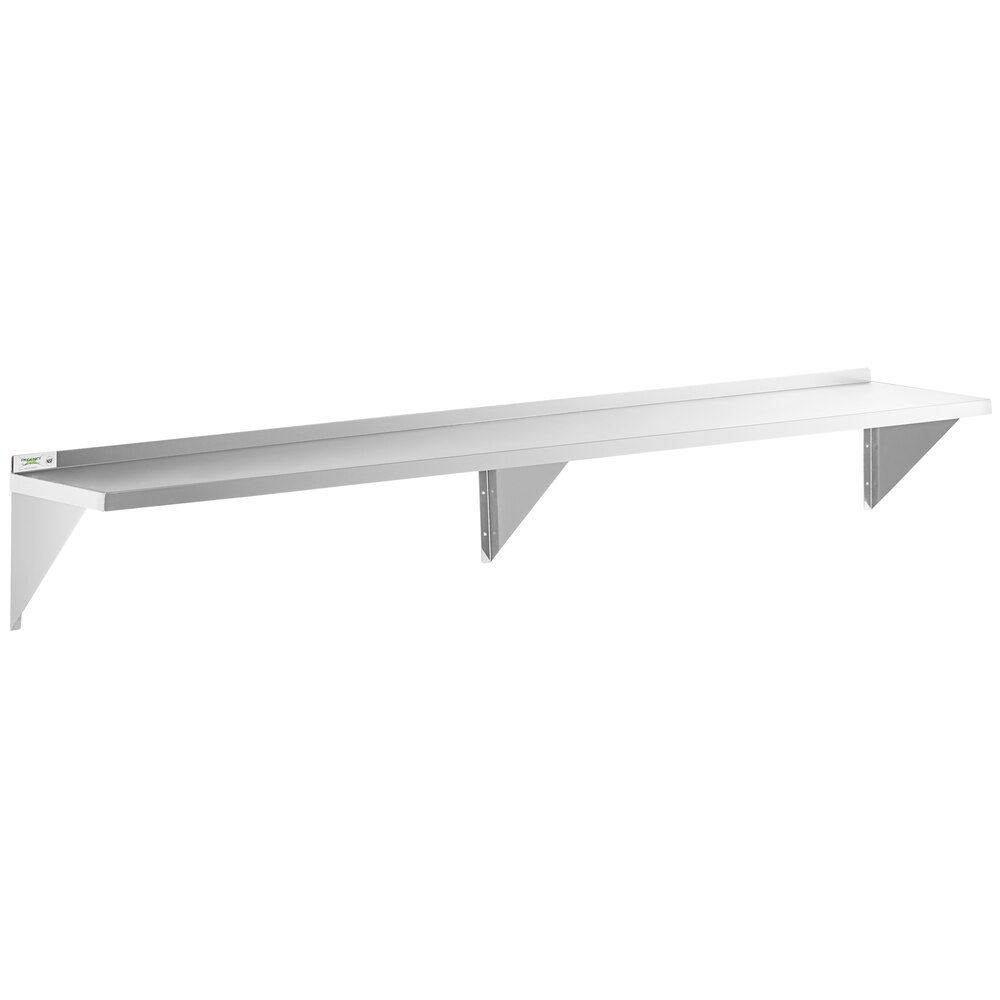 Regency 16 Gauge Stainless Steel 18" x 96" Heavy Duty Wall Shelf