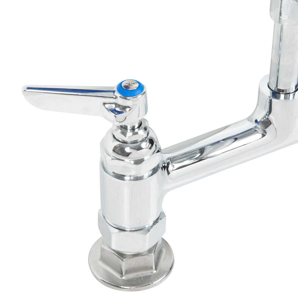 T&S PG8DSAN12 Deck Mount Pet Grooming Faucet with 8" Centers, 12" Add