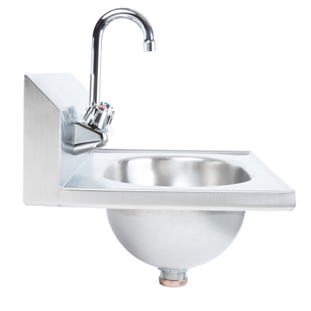 Eagle Group HSA10F Hand Sink with Gooseneck Faucet and Basket Drain