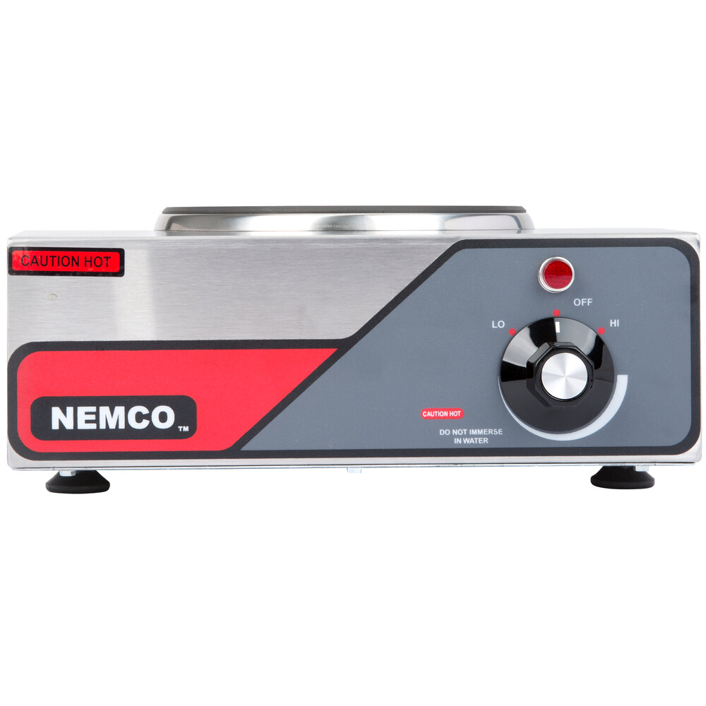 Nemco 63101 Electric Countertop Hot Plate with 1 Solid Burner 120V