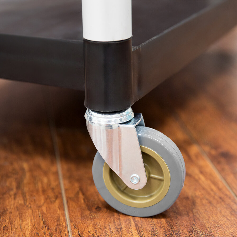 Choice 4" Swivel Caster for Bussing and Utility Carts No Brake