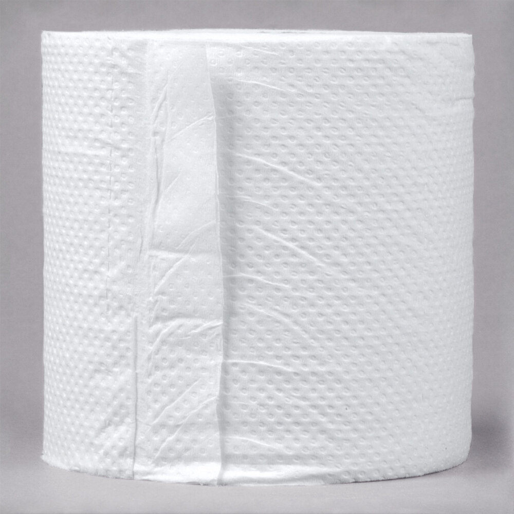 Lavex Janitorial IndividuallyWrapped 2Ply Standard 500 Sheet Toilet Paper Roll 96/Case