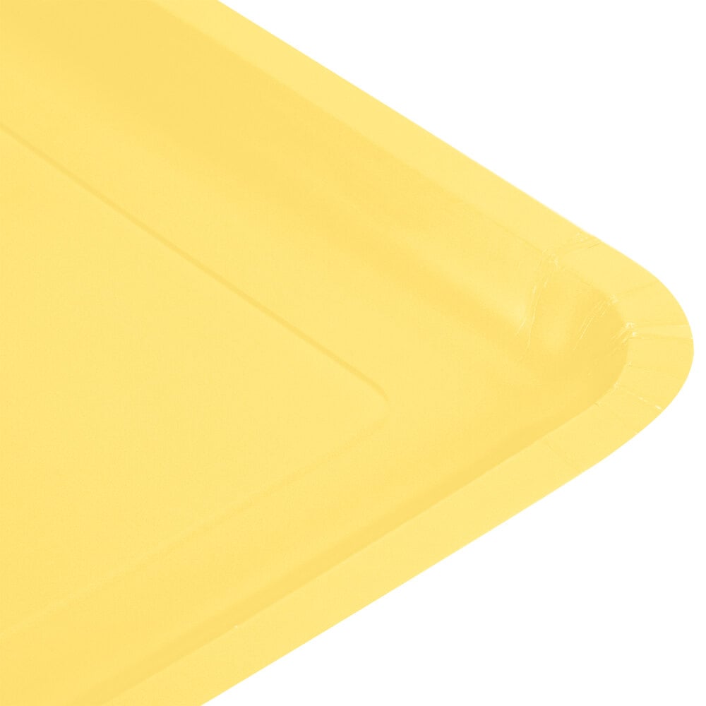 Creative Converting 463266 9" Mimosa Yellow Square Paper Plate 180/Case