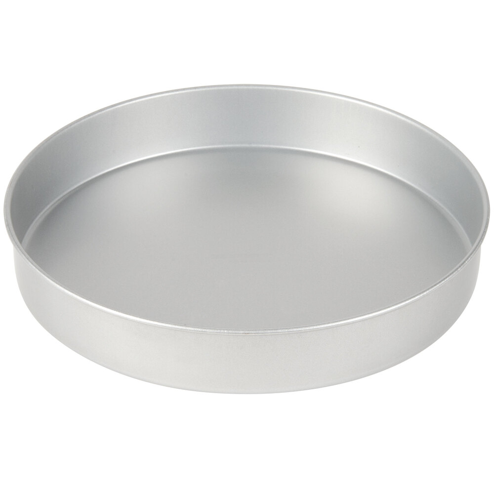 12" x 2" Round Glazed Aluminized Steel Straight Sided Cake / Deep Dish Pizza Pan