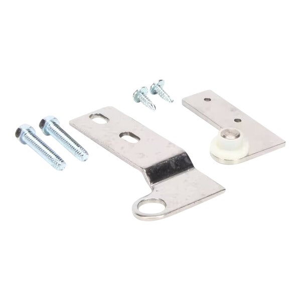 A True top right hinge kit with metal brackets and screws.