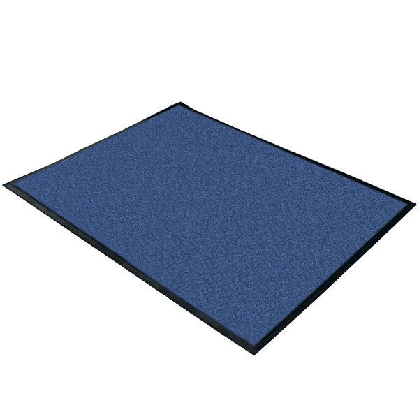 Cactus Mat Blue Washable RubberBacked Carpet 4' x 6'