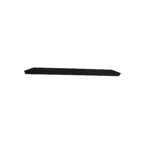 A black rectangular True 884901 sliding door handle on a white background.