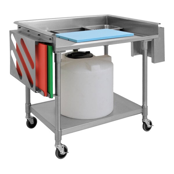 Eagle Group MPT3042 30" x 42" Stainless Steel Mobile Prep Table