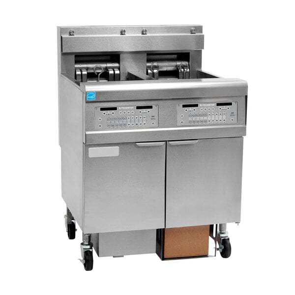 A Frymaster commercial electric fryer with two drawers.