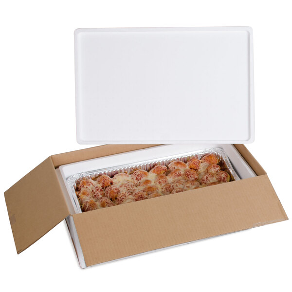 A Polar Tech Thermo Chill insulated shipping box with a foam container inside.