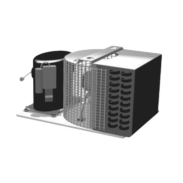 A black and white True 1/4 hp Condensing Unit.