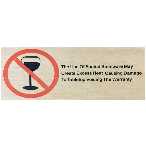 A BFM Seating synthetic teak round table top with a black frame on a table in a cocktail bar.