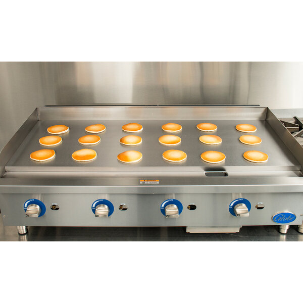 Globe Gg48tg 48 Countertop Gas Griddle With Thermostatic Controls