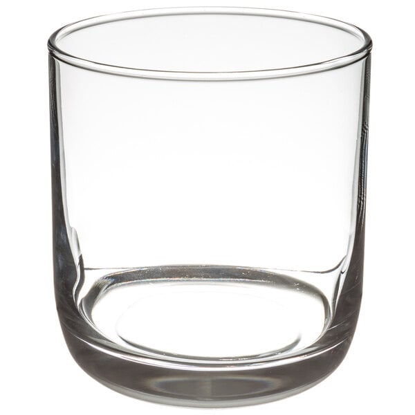 A case of 12 clear Libbey room tumblers.