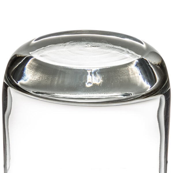 A close up of a Libbey clear glass.