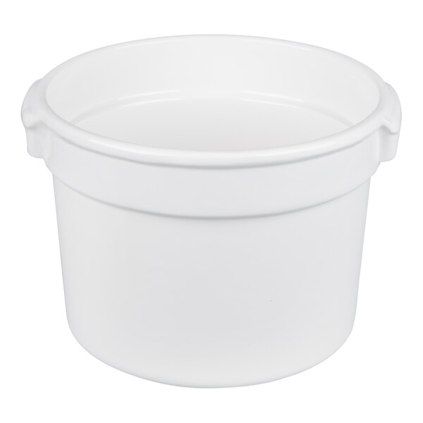 TableCraft CW1310W 11 Qt. White Cast Aluminum Bain Marie Soup Bowl