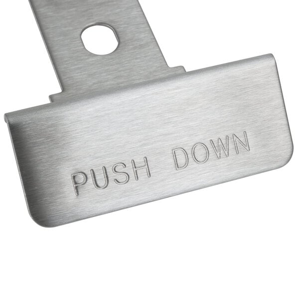 A metal plate with silver text reading "Non-Contact" for a Grindmaster Cecilware refrigerated beverage dispenser.