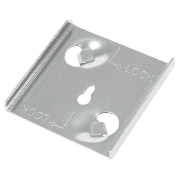 A Grindmaster Cecilware 1734 Lockdown Washer, a metal plate with two holes on it.