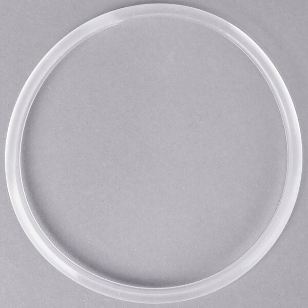 A clear plastic circle.